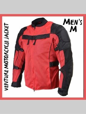 NEW Men's Leather Venture Motorcycle Jacket